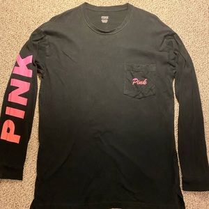 vs pink campus long sleeve shirt / top